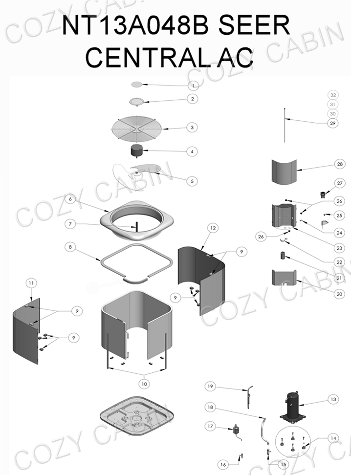 Seer Central AC (NT13A048B) #NT13A048B